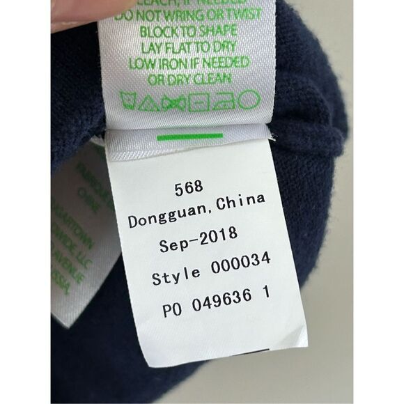 Lilly Pulitzer Dinah Knit Long Sleeve Sweater Navy Blue Women's Size Small - Picture 7 of 7